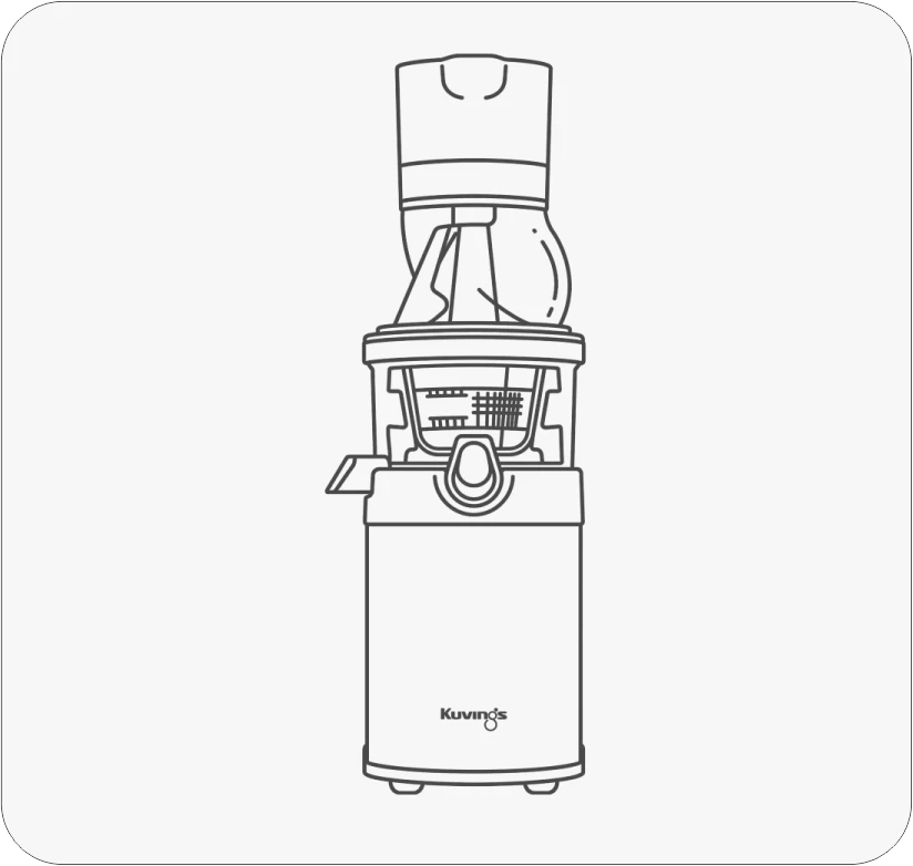 Commercial Cold Press Juicer Line Art